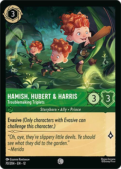 Hamish, Hubert & Harris - Troublemaking Triplets [Foil] #70