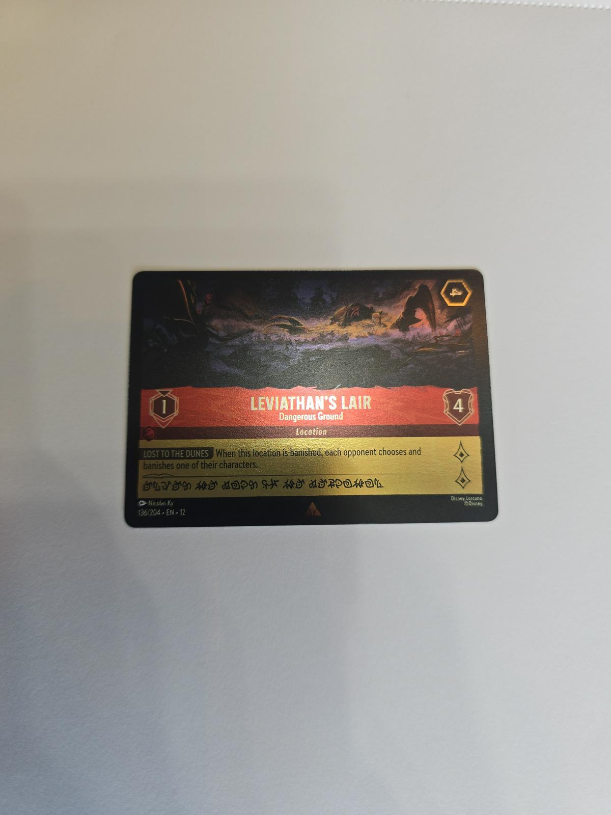 Leviathan's Lair - Dangerous Ground [Foil] #136