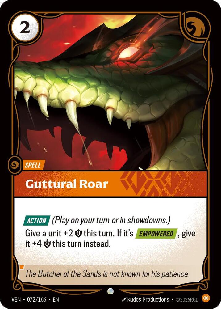 Guttural Roar [Foil] #072