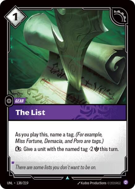The List #138