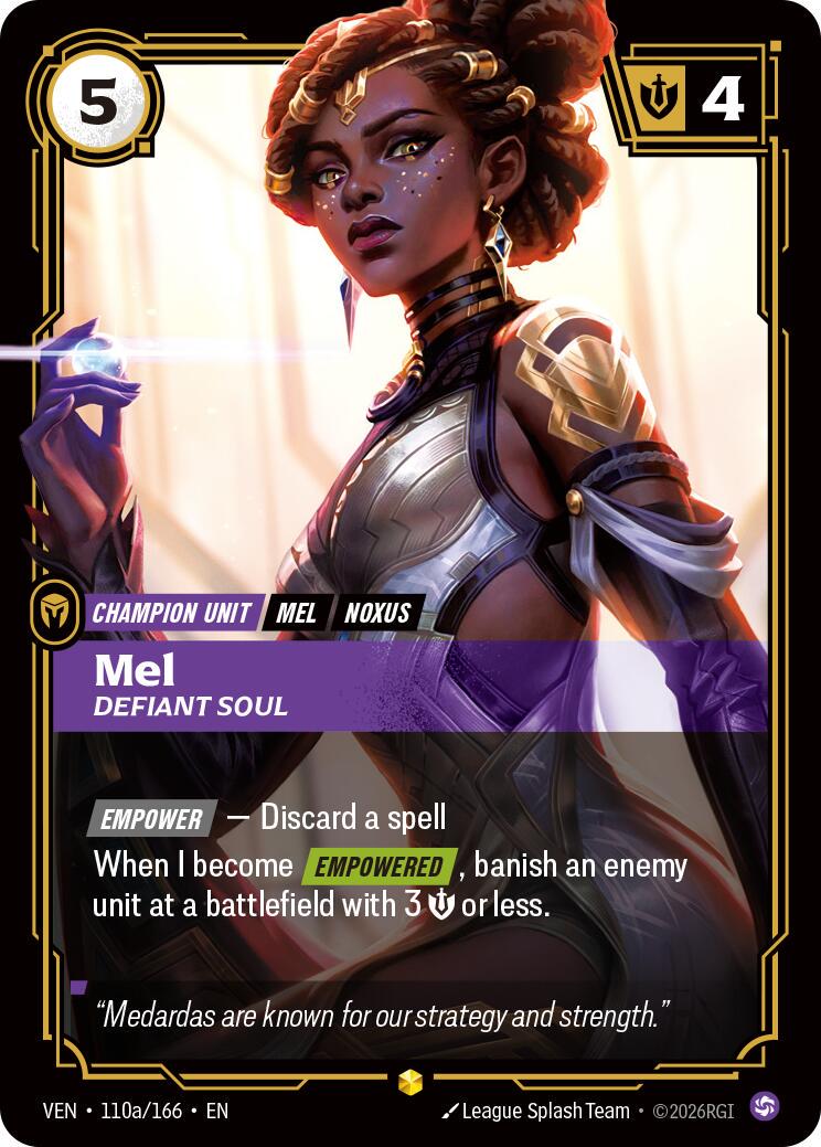 Mel, Defiant Soul [Alternate Art] #110a
