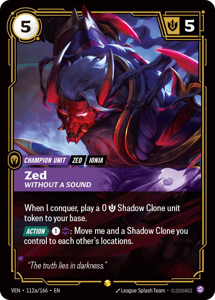 Zed, Without a Sound [Alternate Art] #112a