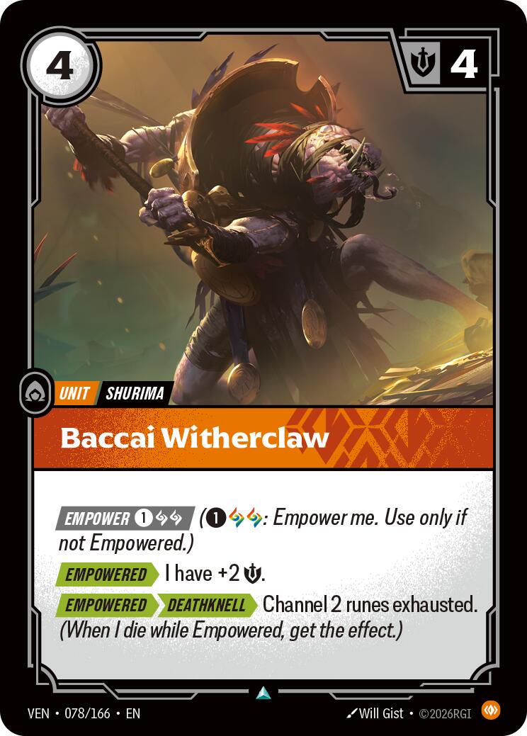 Baccai Witherclaw [Foil] #78