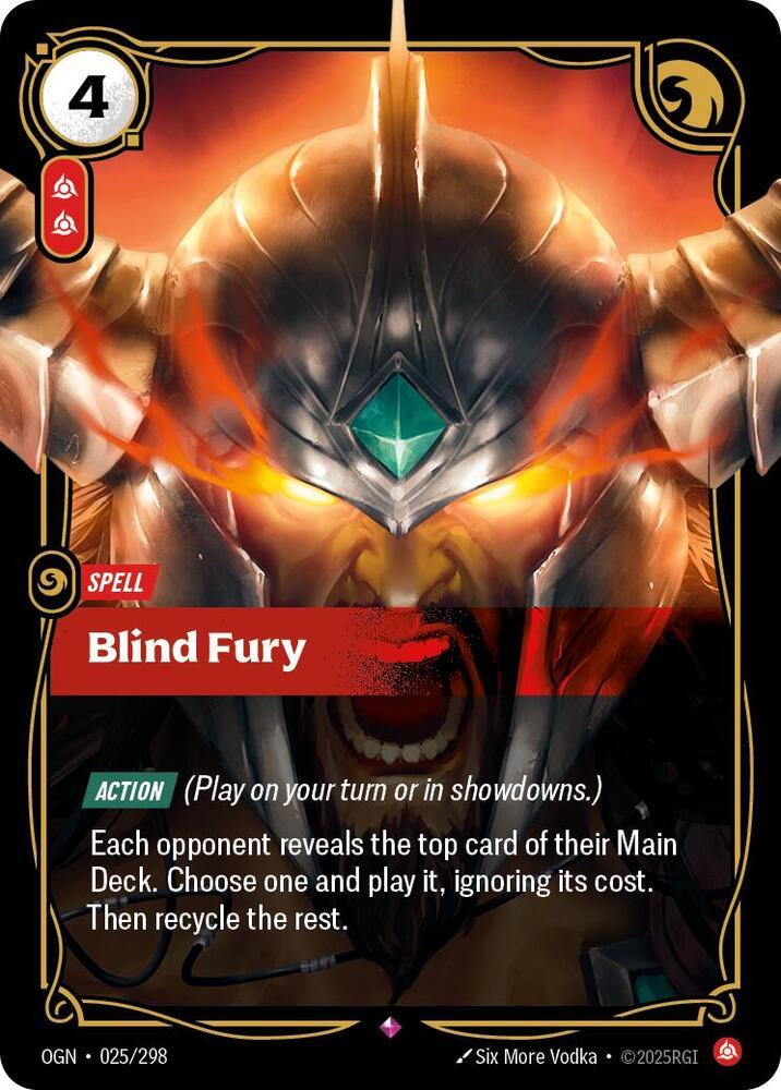 Blind Fury [Foil] #25