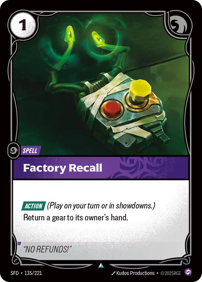 Factory Recall #135