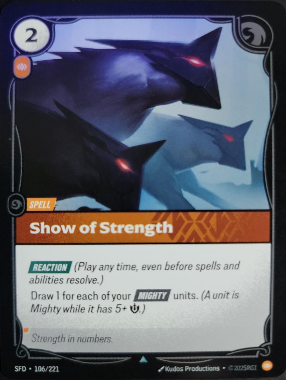 Show of Strength [Foil] #106
