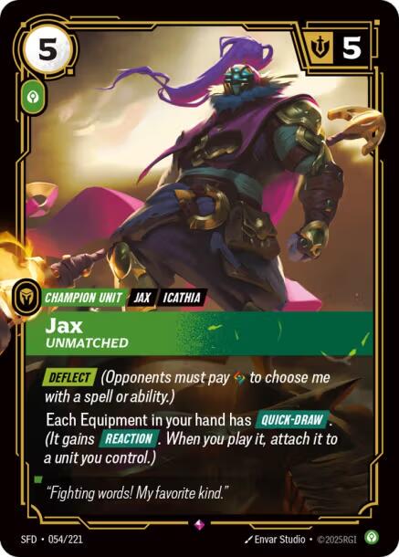 Jax - Unmatched #54