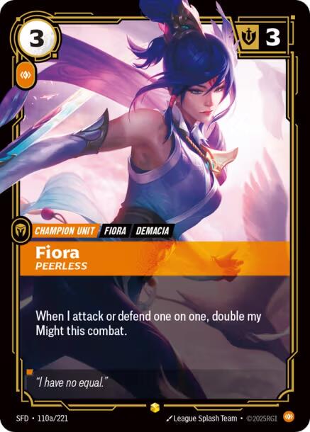 Fiora - Peerless [Alternate Art] #110a