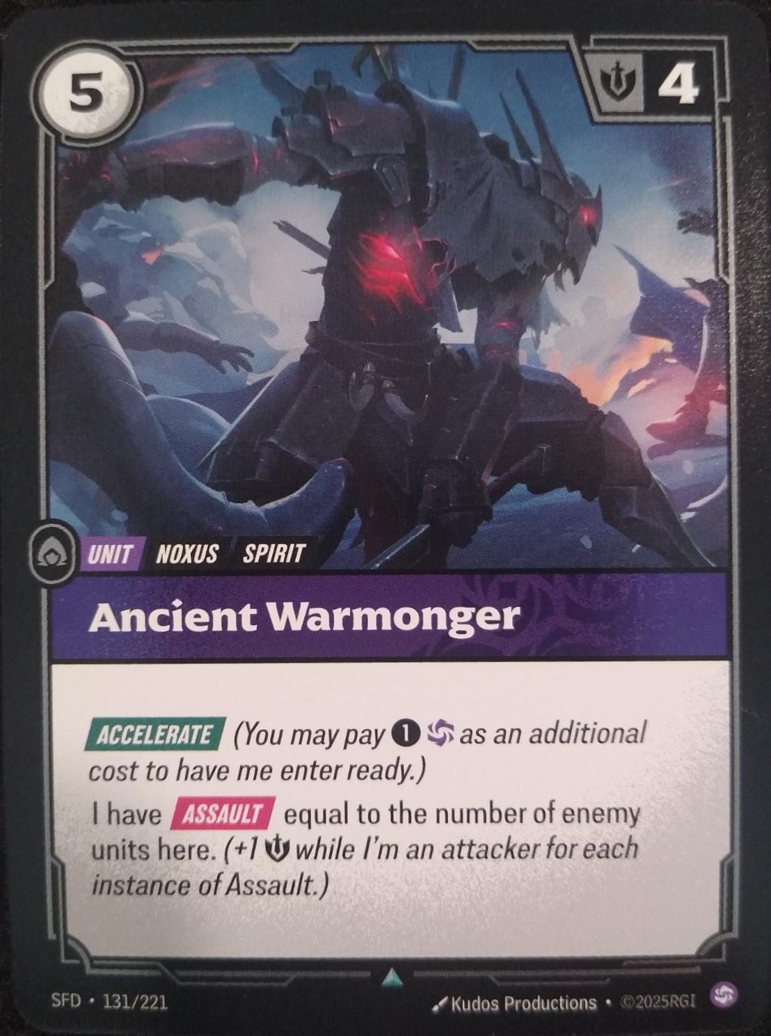 Ancient Warmonger [Foil] #131