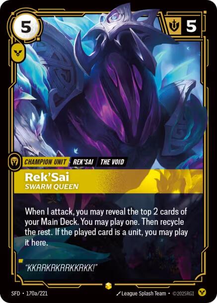Rek'Sai - Swarm Queen [Alternate Art] #170a